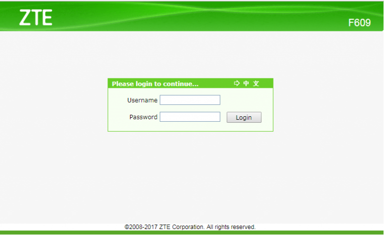 Default Password Router Zte F609 Indihome Terbaru 4841