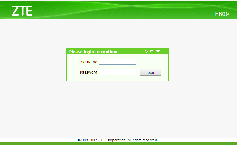 Default Password Router ZTE F609 Indihome Terbaru