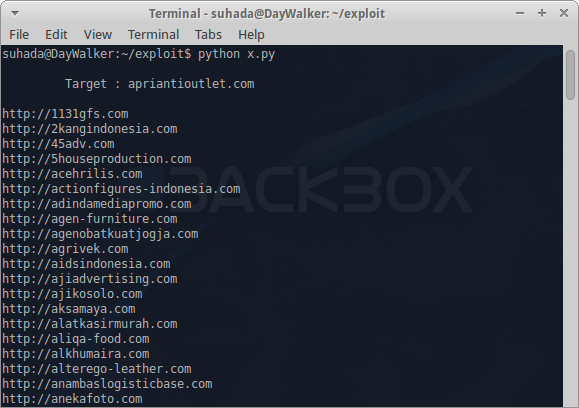 Script Auto Reverse IP Lookup with Python by IndoXploit - Noob1t4